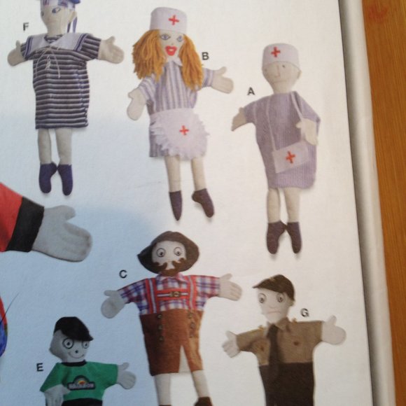 Burda Creative Handpuppet Sewing Pattern #7826 - Picture 2 of 7